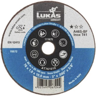 TARCZA PŁASKA T1A 50*1.0*6.0 A46S-BF INOX PREMIUMFLEX ROTTLUFF