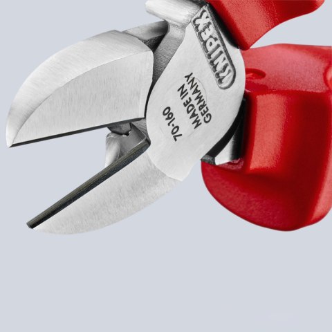 SZCZYPCE TNĄCE BOCZNE IZOLOWANE 160MM KNIPEX