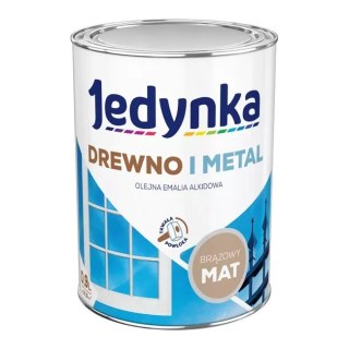 EMALIA ALKIDOWA DO DREWNA I METALU BRĄZ MAT 0,9L JEDYNKA
