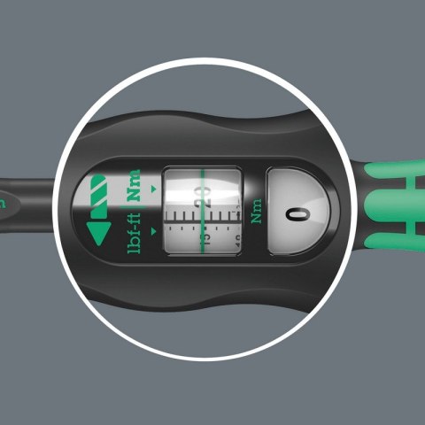 KLUCZ DYNAMOMETRYCZNY CLICK-TORQUE 1/4''2.5-25NM, 20CZĘŚCI WERA