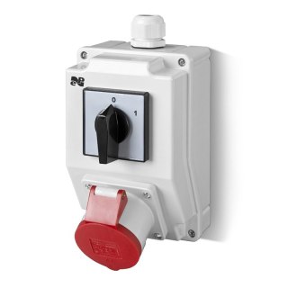 ZESTAW INSTALACYJNY Z GNIAZDEM 16A 5P RS-Z(0-1)CZERW.6271-00 ELEKTRO-PLAST