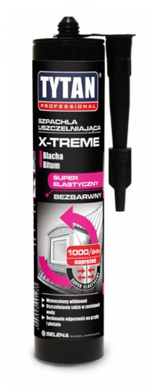 PROFESJONALNA SZPACHLA USZCZELNIAJĄCA X-TREME BEZBARWNA 280M TYTAN